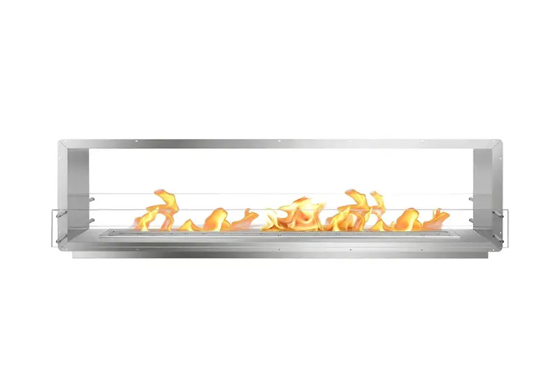 Bio Flame 96-Inch Double-Sided Built-In Ethanol Firebox 1
