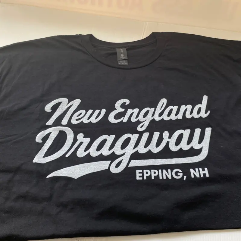 Black New England Dragway Graphic T-Shirt 1