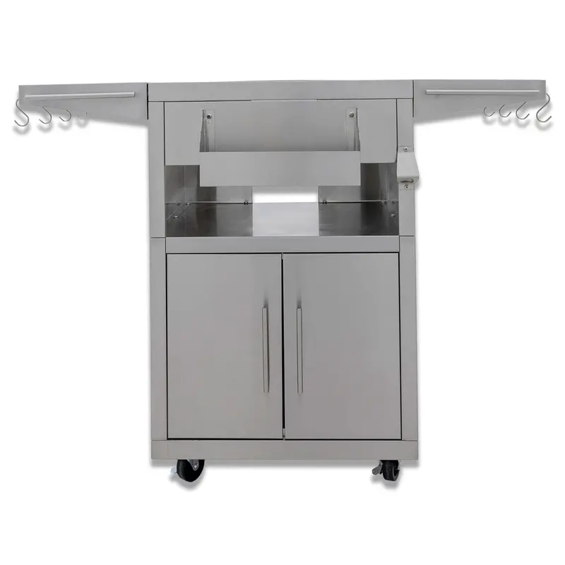 Blaze 20-Inch Kamado Grill Cart Featuring Soft-Close Hinges 1