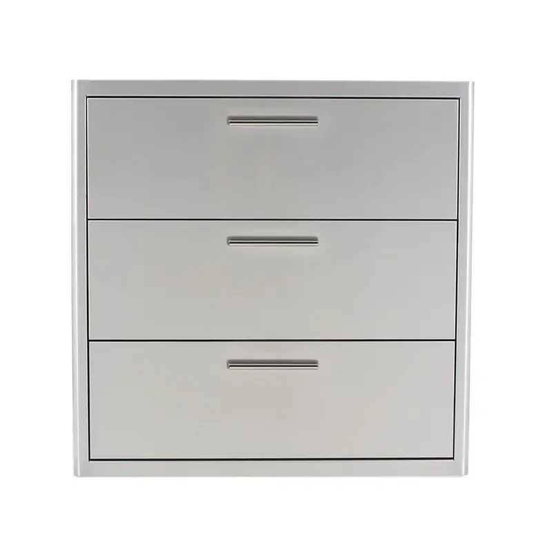 Blaze 30-Inch Triple-Compartment Storage Drawer Unit 1