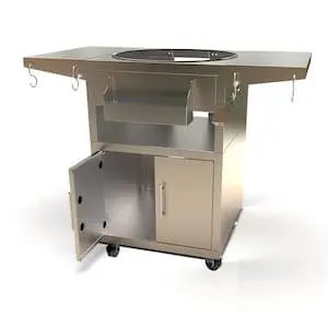 Blaze Cast Aluminum Kamado Grill Stand With Storage Cart 1
