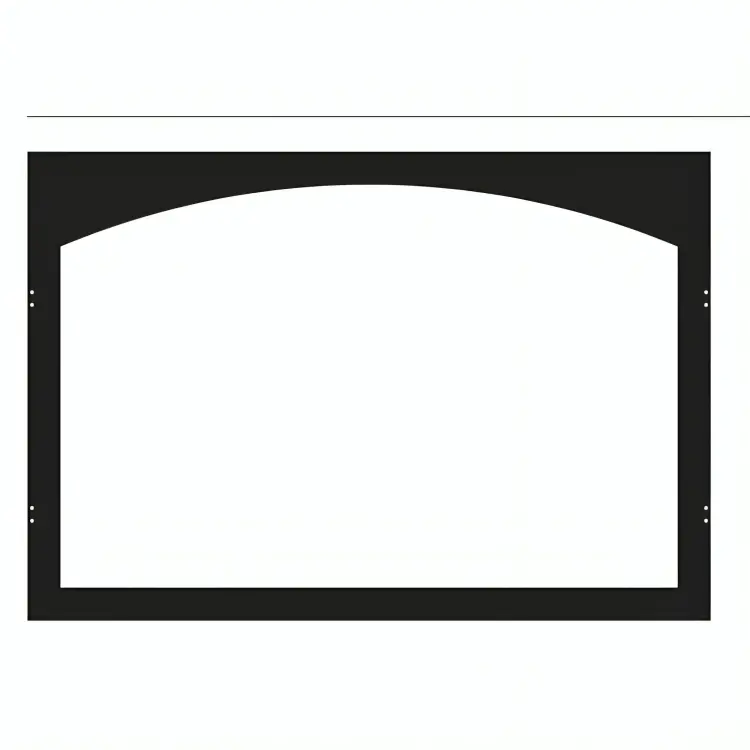 Breckenridge Deluxe 36-Inch Arch Fireplace Door Frame In Black – Empire White Mountain Hearth Vfy36Sbl 1
