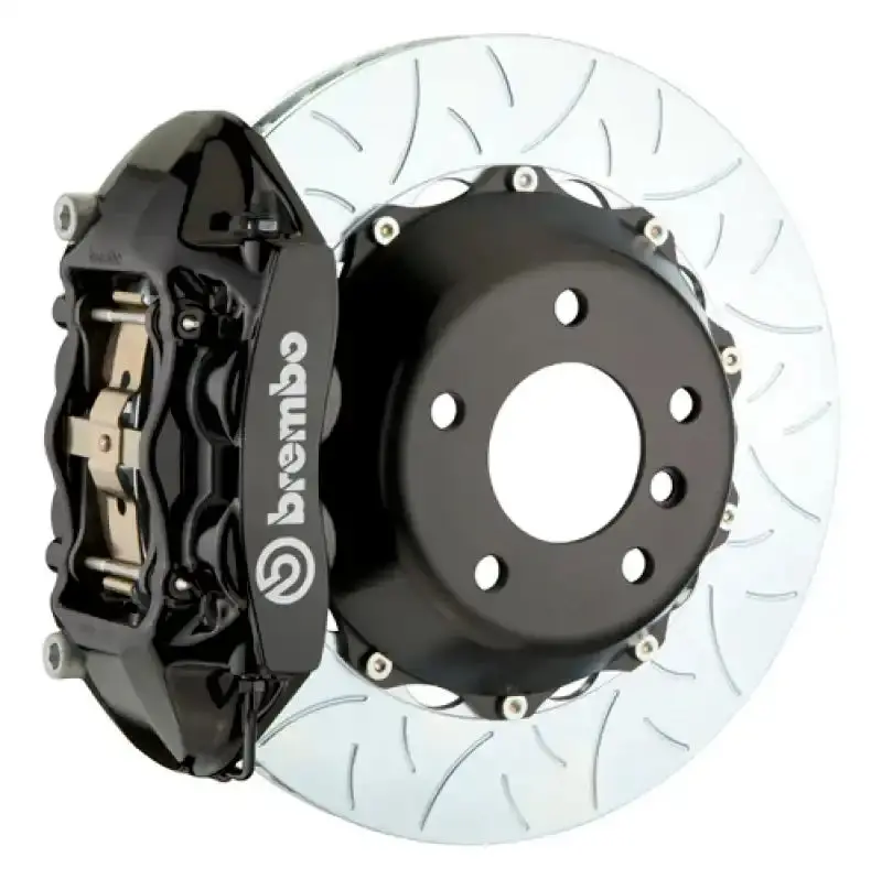Brembo Gt Rear Big Brake Kit For 2006–2008 Audi Rs4: 380Mm Slotted Two-Piece Rotors & 4-Piston Calipers 1