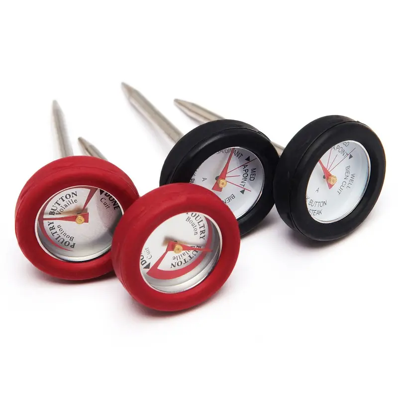 Broil King Analog Mini Meat Thermometer Set – 4-Piece (Model 61138) 1