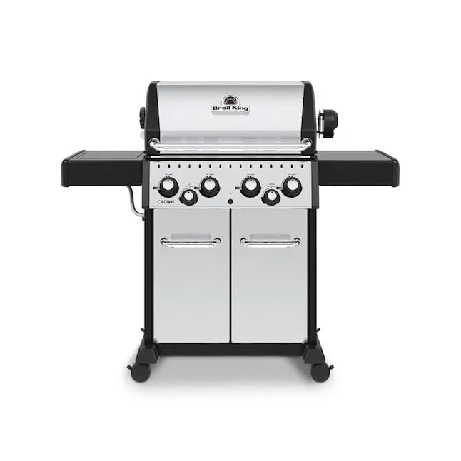 Broil King Crown S 490 Gas Grill – 4-Burner Dual-Tube Stainless Steel Bbq 1
