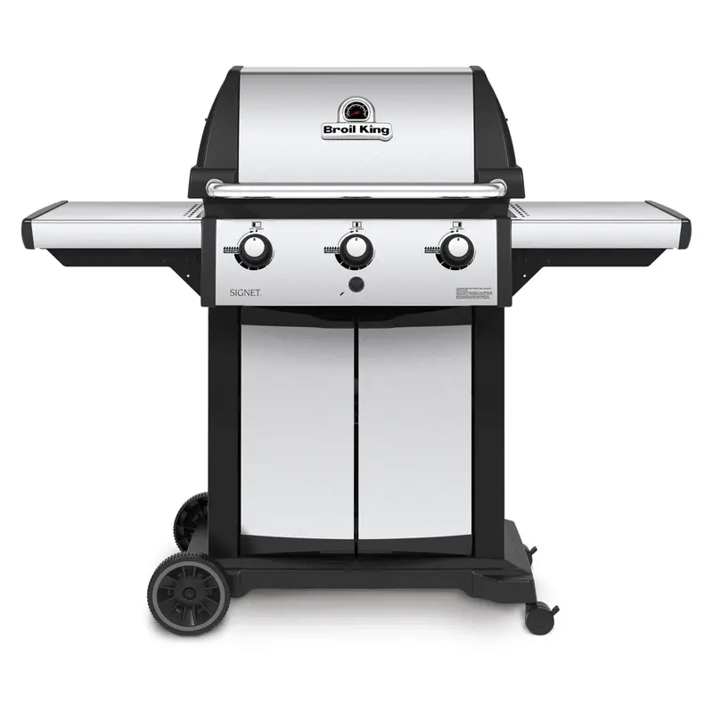 Broil King Signet 320 Gas Grill – Compact 3-Burner Stainless Steel Bbq 1