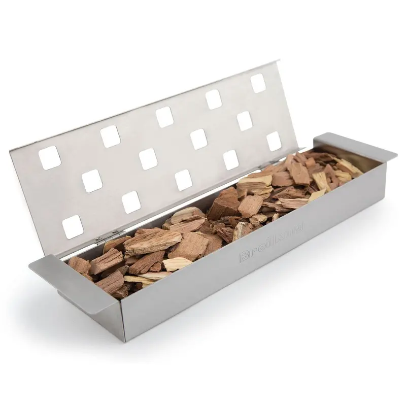 Broil King Stainless Steel Smoker Box – Universal Fit For Charcoal & Gas Grills 1