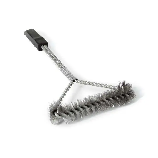 Broil King Twisted Tri-Head Grill Brush – Stainless Steel Bristles, Ergonomic Handle (Model 65641) 1