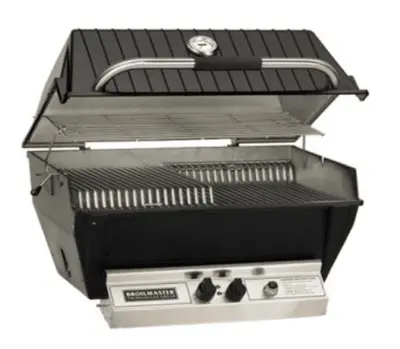Broilmaster P4X Gas Grill Head With Charmaster Briquet System 1