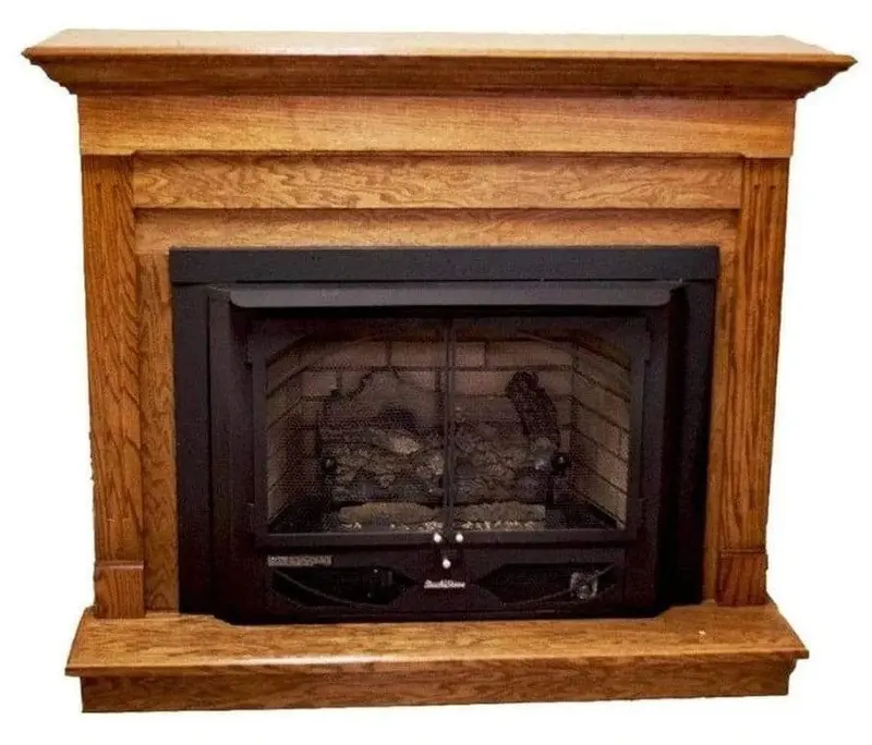 Buck Stove Pa Kdm34329Hd 53-Inch Dark Oak Contemporary Mantel For Model 34 1