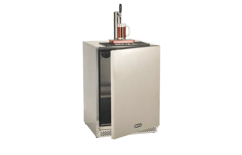 Bull 24-Inch Outdoor-Rated Single-Tap Beer Kegerator – 6.6 Cu. Ft., Left-Hinge Design (Model 17900) 1