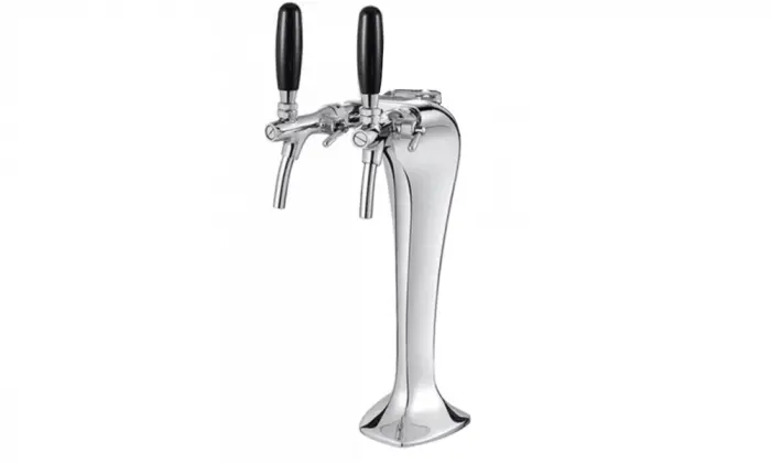 Bull 24" Outdoor Double-Tap Beer Dispenser – 6.6 Cu. Ft., Left-Hinge 1