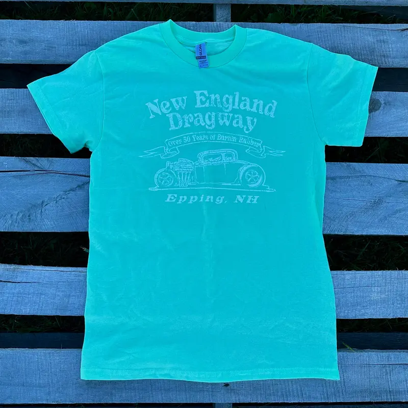 Burnin' Rubber Mint Green Graphic T-Shirt 1