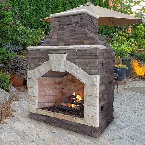 Cal Flame Frp-909-1 Premium Outdoor Fireplace 1