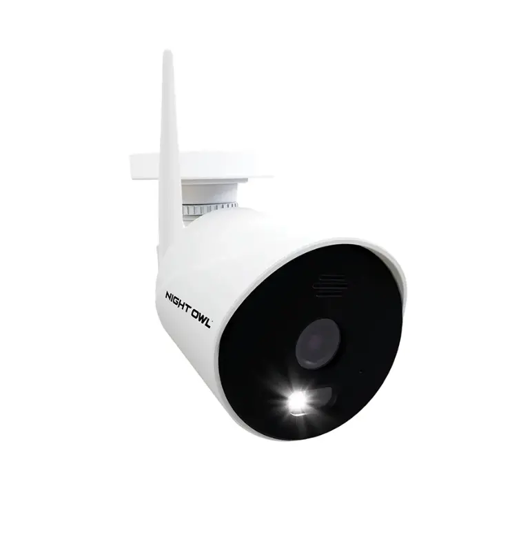 Certified Refurbished Wi-Fi Plug-In 1080P Spotlight Camera – White, With 2-Way Audio & Siren 1