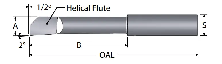 Coated Helical Back-Rake Boring Bars (No Flat) For Improved Chip Flow 1