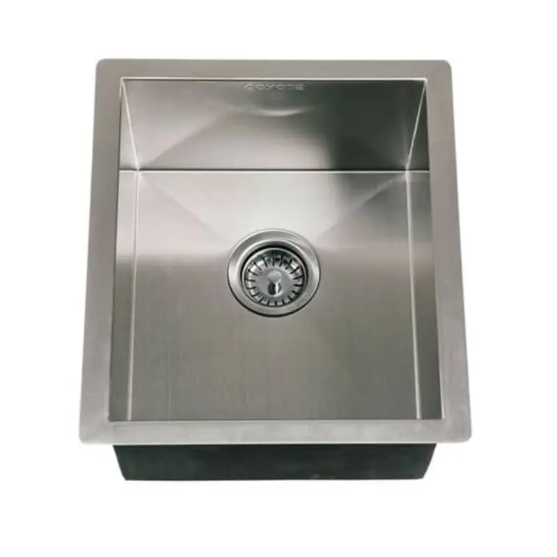 Coyote 16-Inch Outdoor-Rated Stainless Steel Sink For Compact Spaces 1