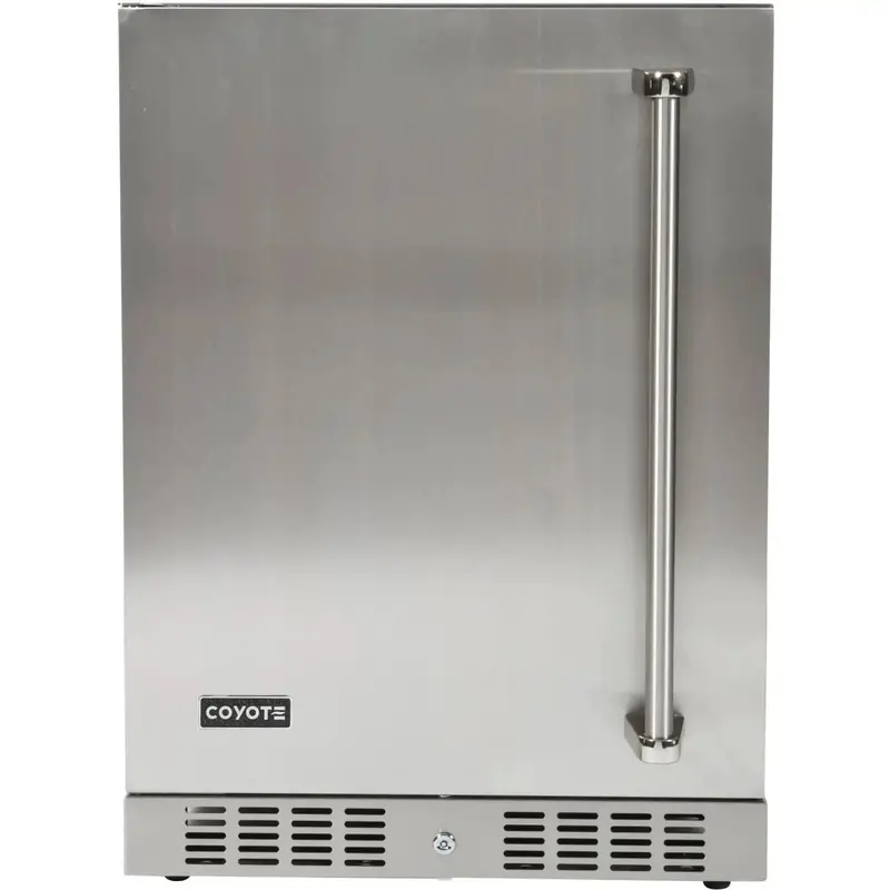 Coyote 24" Built-In Outdoor Refrigerator – Left-Hinged Door 1