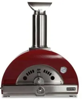 Coyote 30-Inch Red Hybrid Pizza Oven – Liquid Propane Powered 1