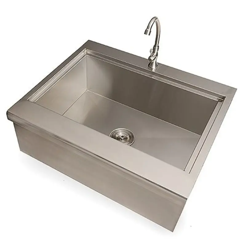 Coyote 30-Inch Stainless Steel Farmhouse Sink For Outdoor Kitchens 1