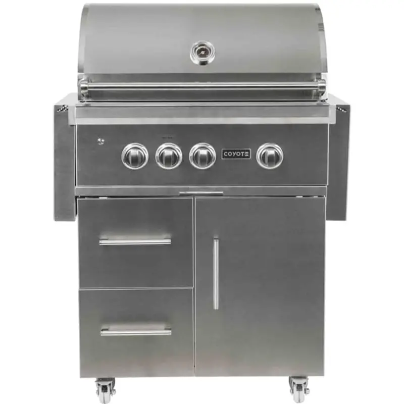 Coyote S-Series 30" Rapid-Sear Grill On Freestanding Cart – Natural Gas 1