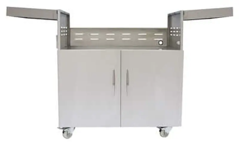 Coyote Universal Stainless Steel Freestanding Grill Cart – Adjustable Design 1