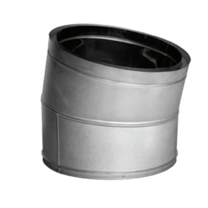 Duravent Duratech 12-Inch 15-Degree Double-Wall Chimney Elbow 1