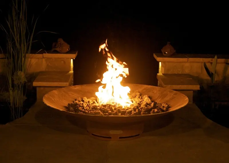 Fire Pit Art Asia 48-Inch Wood-Burning Fire Pit – Rustic Steel Build For Backyard Use 1