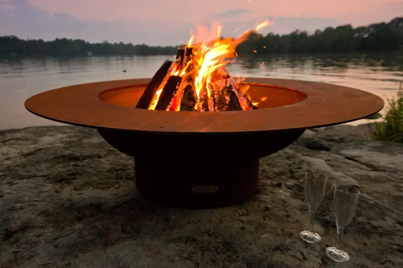 Fire Pit Art Magnum 54-Inch Gas Fire Pit (No Lid) 1