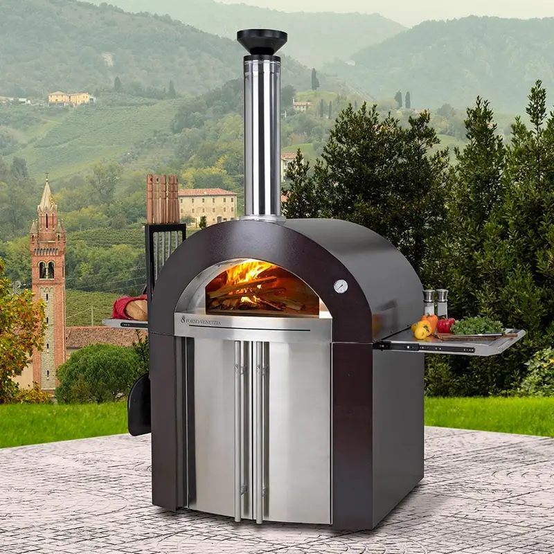 Forno Venetzia Bellagio 500 Copper Wood-Fired Pizza Oven (Fvbel500C) 1