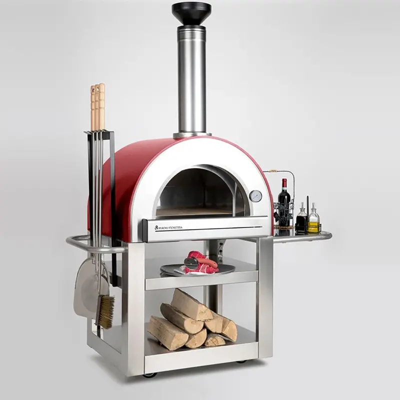 Forno Venetzia Pronto 500 Red Wood-Fired Outdoor Oven (Fvp500R) 1