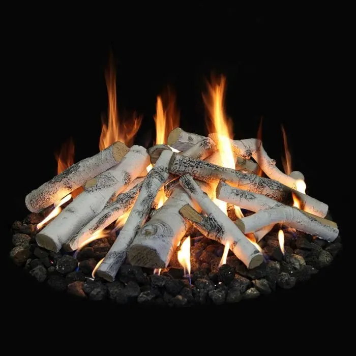 Grand Canyon Aspen Birch Fire Pit Log Set – 48-Inch, 31-Piece 1