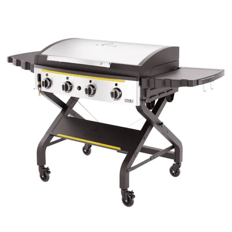 Halo Elite Hz-1001-Xna Freestanding 4-Burner Liquid Propane Outdoor Griddle – Eight Cooking Zones 1