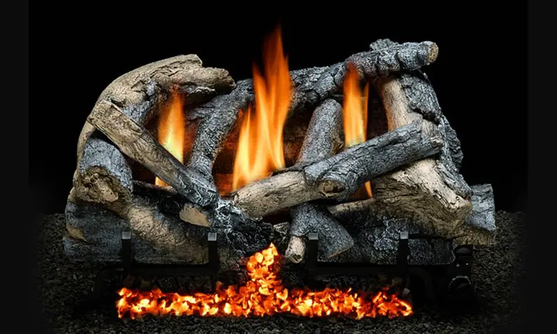 Heatmaster Af-30 Autumn Flame Log Set — 30-Inch Fireplace Compatible 1
