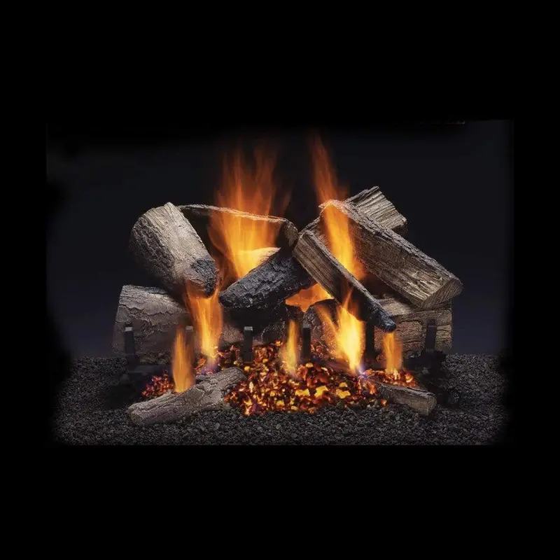 Heatmaster Bmm30 Black Mountain Maple Vented Log Set – 30-Inch Detailed Gas Log Configuration 1