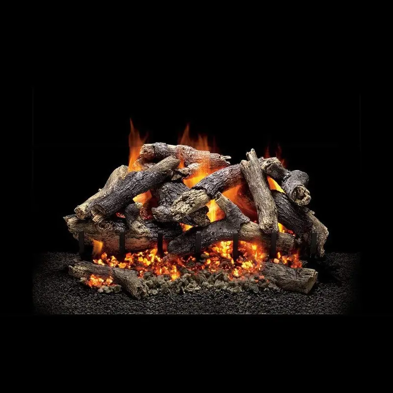 Heatmaster Brb30 Blue Ridge Blaze Vented Log Set – 30-Inch Hand-Painted Gas Log Assembly 1