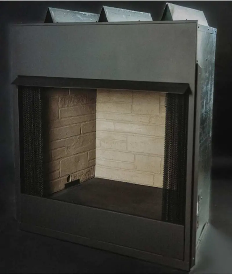 Heatmaster Hvf42Bb Builder-Style Vent-Free Firebox – 42-Inch With Customizable Multi-Pattern Brick Interior 1