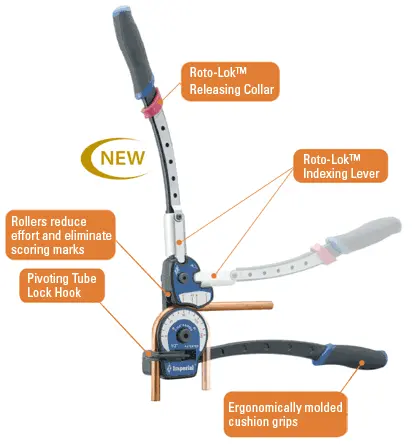 Heavy-Duty Imperial Tube Bender – Roto-Lok 464-Fh For Accurate Bending 1