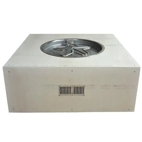 Hpc Fire 54" Square Fire Pit Enclosure Kit With Integrated Propane Access Door 1