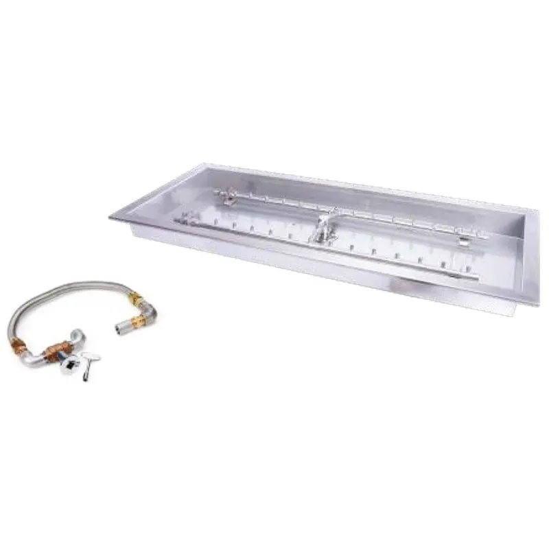 Hpc Fire Tor-Cfpk/Hbsb84 – 90" X 16" Match-Lit Stainless Steel Torpedo Fire Pit Insert 1