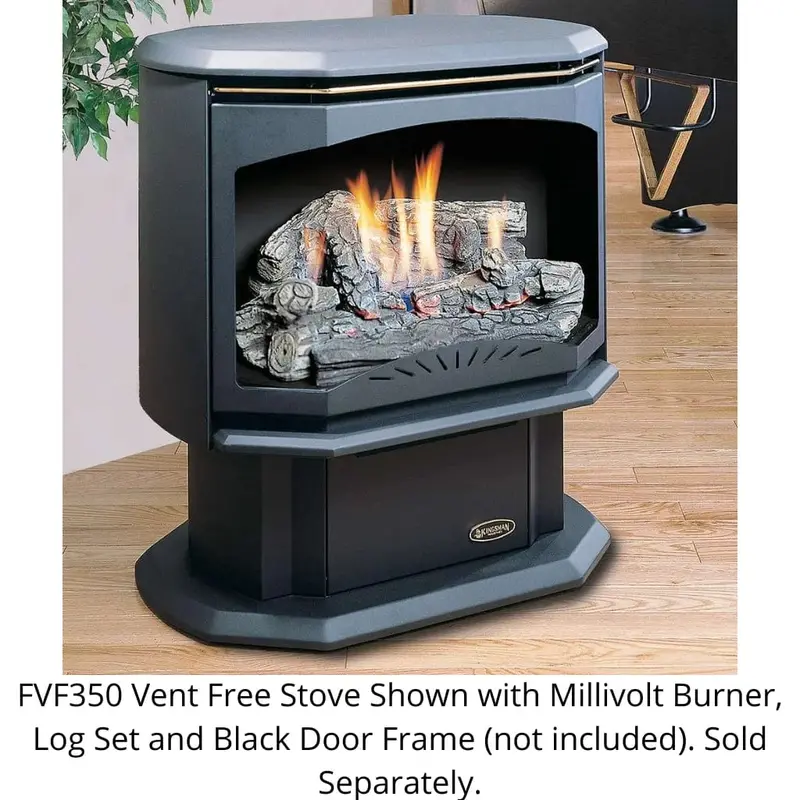 Kingsman 28-Inch Freestanding Vent-Free Firebox With Built-In Burner (Fvf350) 1