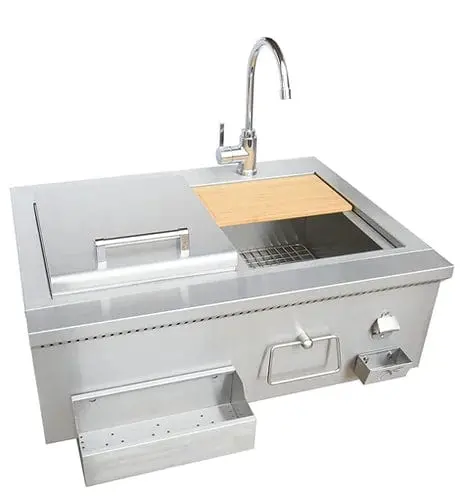 Kokomo Grills 30-Inch Built-In Outdoor Cocktail Station With Sink, Bottle Opener & Ice Chest – Ko-30Ckt-Snk 1