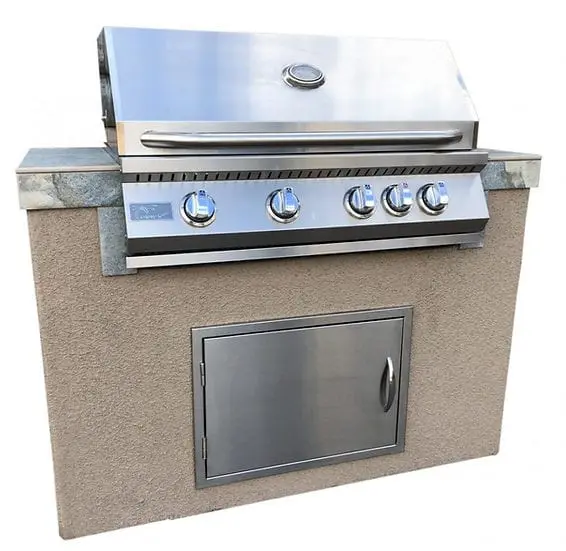 Kokomo Grills Panama 4-Foot Built-In Bbq Island With 4-Burner Grill 1