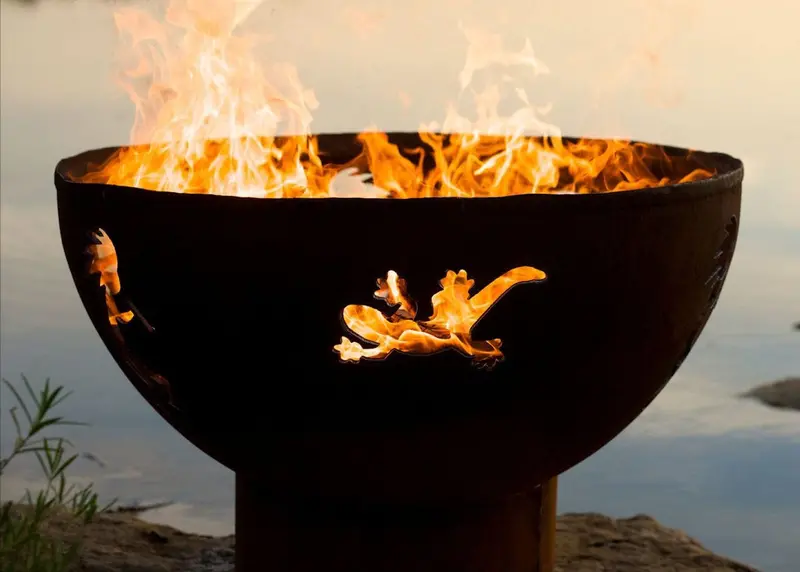Kokopelli Wood-Burning Fire Pit – 36-Inch Handcrafted Outdoor Fire Feature 1