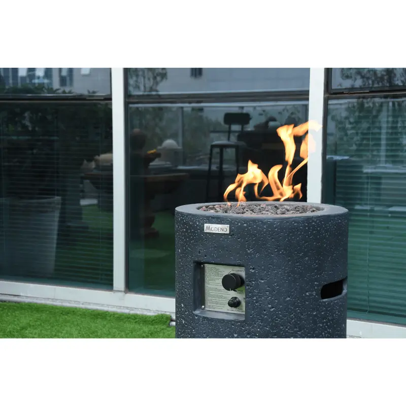 Lava Tube Fire Pit – Linear Gas Flame Design With Natural Aesthetic 1