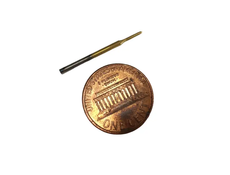 Left-Hand Micro Miniature Unm Taps With Tin Coating 1