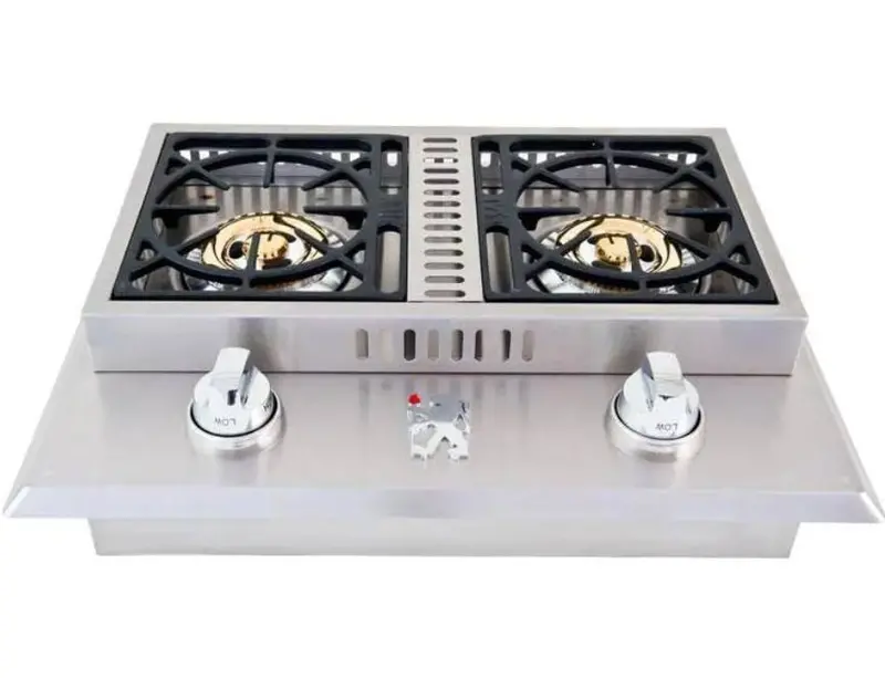 Lion Grills 26-Inch Stainless Steel Drop-In Gas Double Side Burner 1