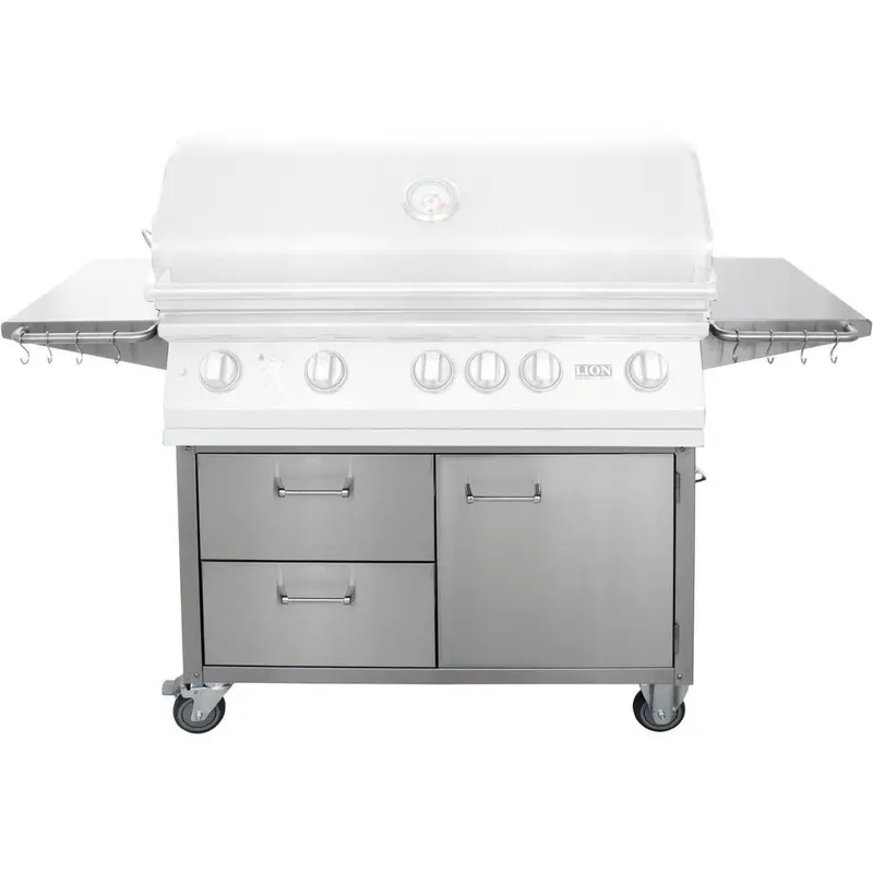 Lion Grills 53861 Stainless Steel Cart Only For L90000 Built-In Grill Series 1