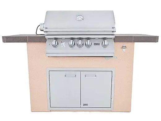 Lion Grills Q Series Superior Bbq Grill Island – Stucco, Model 90101 1