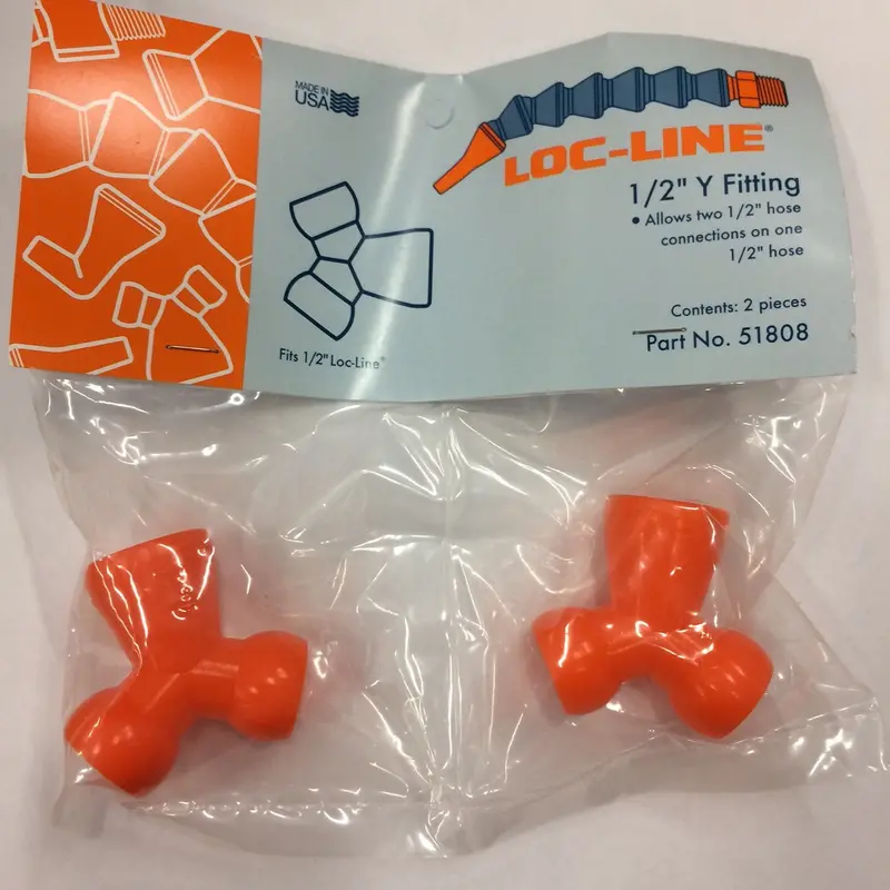 Loc-Line 1/2-Inch Y-Fitting – Split-Flow Hose Connector 1
